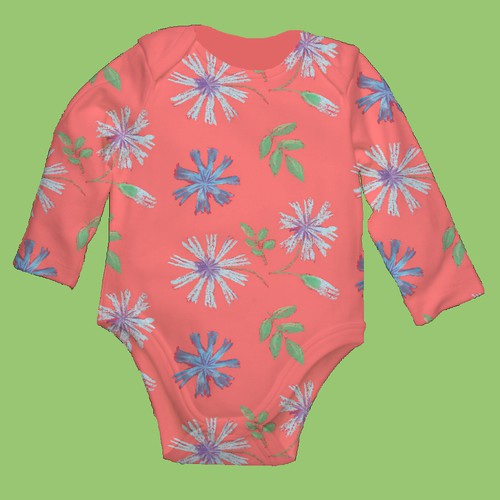 Illustrations to print onto a baby clothing- onesie, nursing cover, headbands, leggings..etc Design by ivala