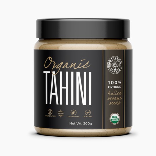 Organic Tahini Label design Design by Lady Goga