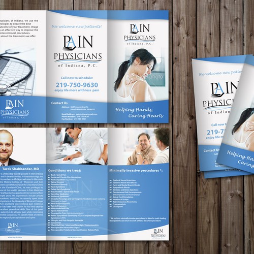 Pain Physicians of Indiana needs a new brochure design Design by George08