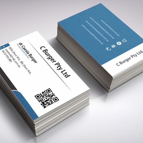 create professional cards for our dental business Design réalisé par grintdeveraux