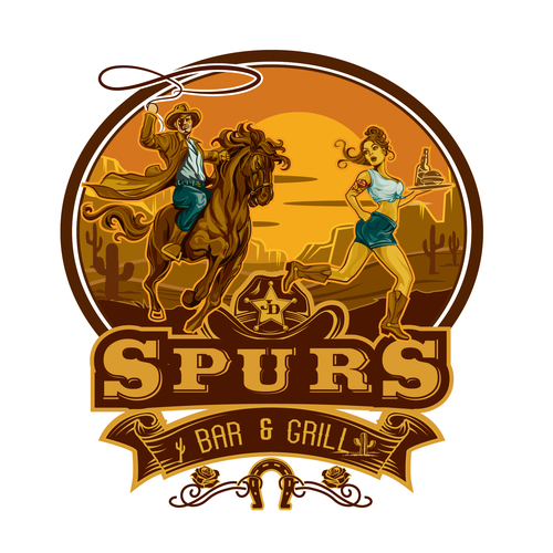 Design a country western logo for Alaskan Bar! Design by Nina itd