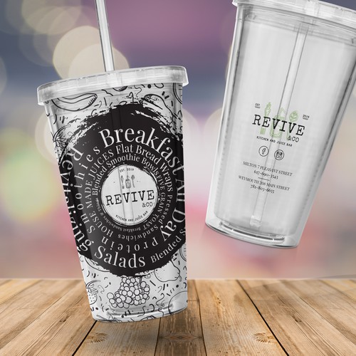 HELP!!!!! Modern juice bar  looking for cup design for togo cups-ontwerp door zzzArt