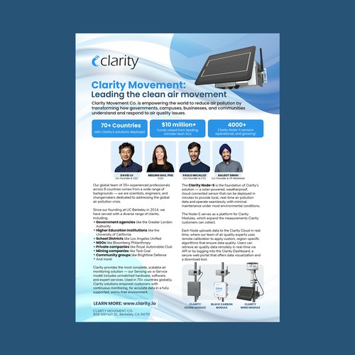 Design one-pager company overview Design von ROCKVIZION GRAPHICS