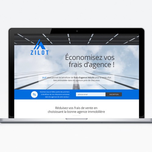 Landing page design contest entry by grafflow