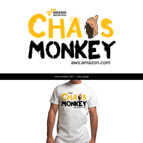 Design the Chaos Monkey T-Shirt Design por MotionMixtapes
