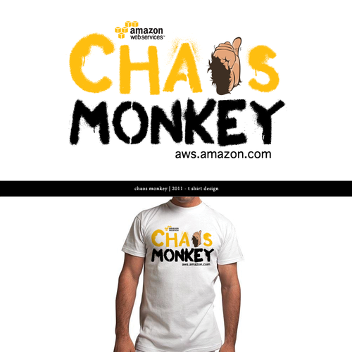 Design the Chaos Monkey T-Shirt Réalisé par MotionMixtapes