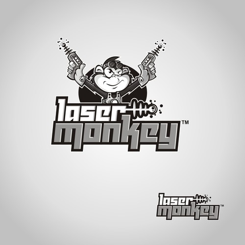 Design di CARTOON MONKEY with LASER di AGUSTCHRISTOFER