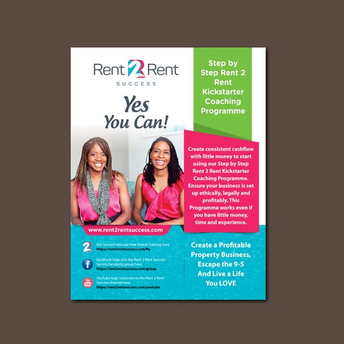 Create a Ridiculously Good Flyer for Rent 2 Rent Success Design réalisé par Zewal