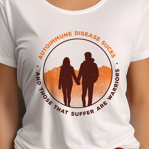 Autoimmune disease sucks & those that suffer are warriors Ontwerp door Rockrose ☮