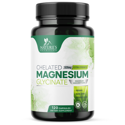 Natural Magnesium Glycinate Design needed for Nature's Nutrition Design by Encephalon™