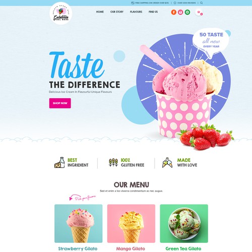 Proposition sur un concours de Design de page web, réalisée par Agnieszka Zygmunt