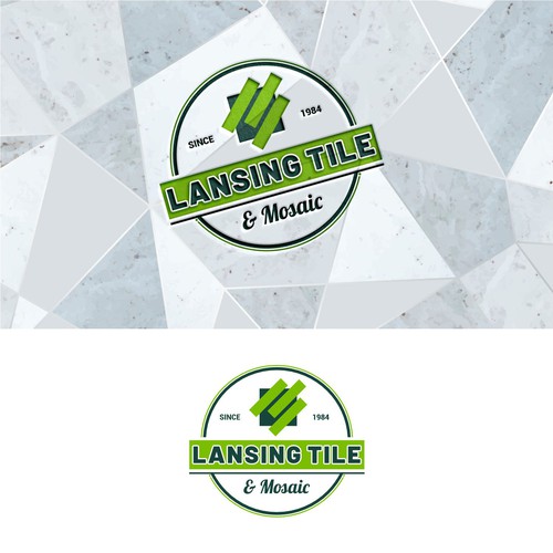 Lansing Tile & Mosaic Logo Update/Refresh for 40th Anniversary Year Design by sunshine_design