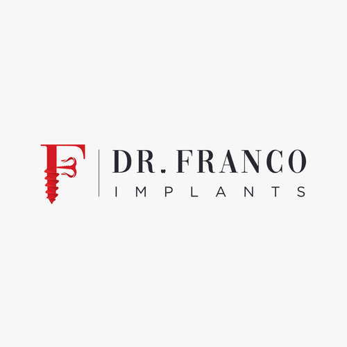 Luxury Dental Implant Logo Brand for World-Class Implant Surgeon appeal Patients and Other Doctors Design by evano.