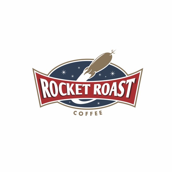 Design realizzato da Pac3 intitolato "Rocket Roast Coffee"