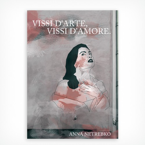 Illustrate a key visual to promote Anna Netrebko’s new album Réalisé par kuckelei