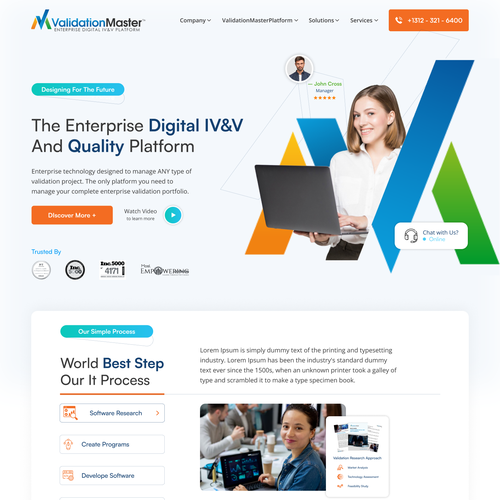 ValidationMaster Digital IV&V Website Re-Design Project Design by Technology Wisdom