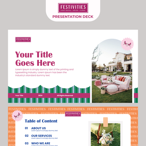 Festivities Powerpoint Deck Design by narimostudio