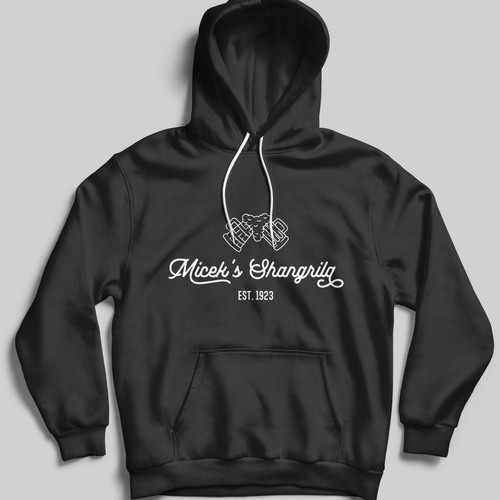 Retro hoodie illustration design for family owned bar Design by zkree