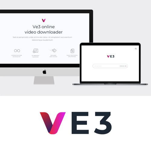 VE3 - Simple Video Downloader Website | Google Style Ontwerp door jezz