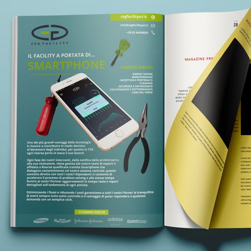 Design di Page for a Trade Magazine of Facility Management services (IFMA Italia) di Alex Díaz