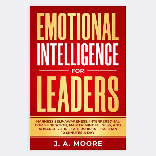 Need an Emotional Intelligence for leaders book cover. Design by Unboxing Studio