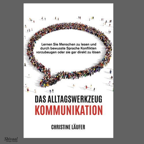 A novel cover on the subject of communication, which appeals to a young educated target group Design by Shivaal