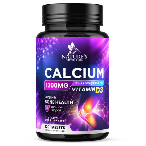 Calcium Plus Vitamin D3 Design Needed for Nature's Nutrition Design by Davi Giolo ★