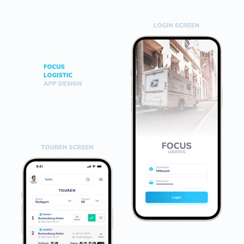 Gestalte eine App um eine bessere Übersicht und Struktur in unseren Betrieb zu bekommen Design by Nashrulmalik