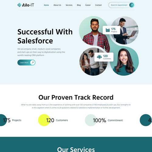 Web page design contest entry by MercClass