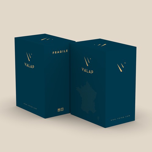 Clean packaging redesign (shippers) for the leader e-commerce wine company in France Design by Imee008