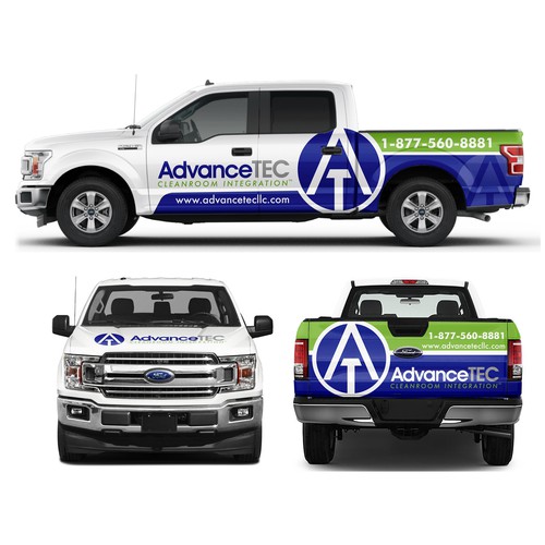 Design a Cutting-Edge, Classy Truck Wrap for AdvanceTEC – Highlighting Innovative Technology Design by Anugerah ilahi