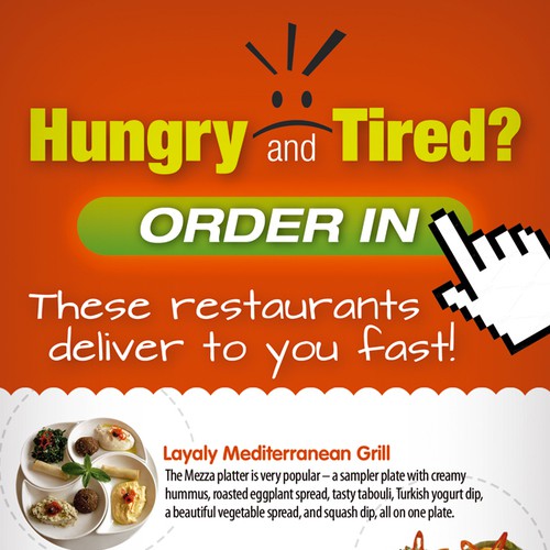 Convince Me To Order Food Delivery Right Now Postcard, flyer or print contest