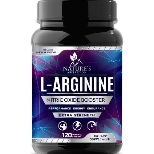 Powerful L-Arginine Capsules Design Needed for Nature's Nutrition Design by Wfemme