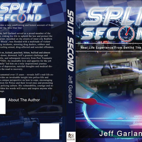 Creating an impactful cover design for my first book - 'Split Second' about my policing experiences Design by grafxmansion