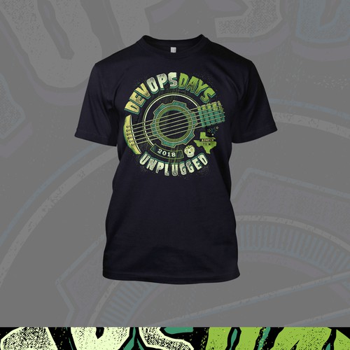DevOps Days Unplugged - Create a rock band Unplugged tour style shirt Diseño de miftake$cratches
