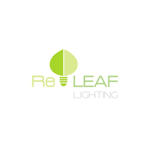 Re-LEAF Lighting logo Design by Ana G.