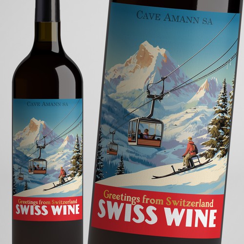 SWISS WINE for tourists Design by Windmill Designer™