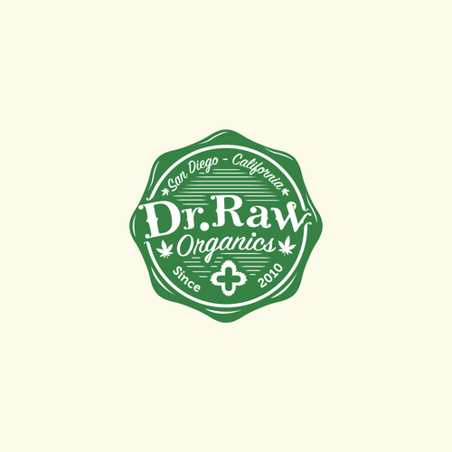 'Dr.Raw' - Organic Cannabis Products Logo Design by rizkia