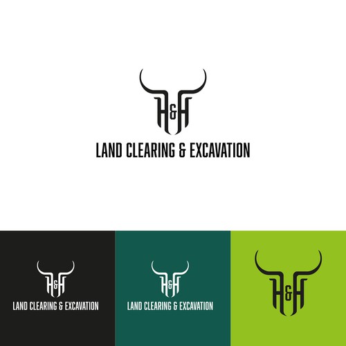 LOGO AND LETTER HEAD FOR H&H LAND CLEARING AND EXEXCAVATION-ontwerp door ivek_design