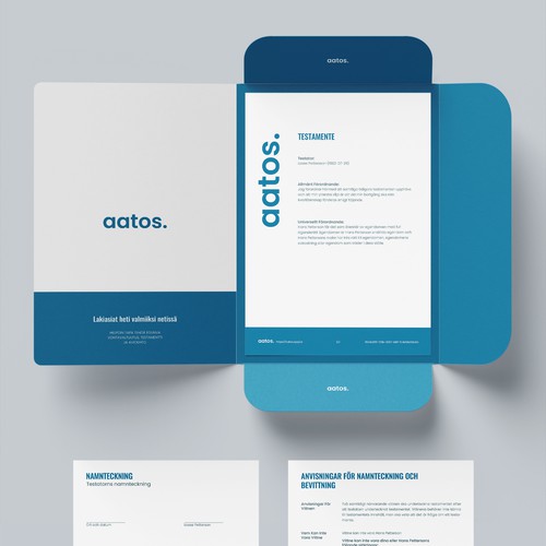 Stationaries for legal docs! (A4 Envelope, Folder, A4 Document) Ontwerp door binggo™