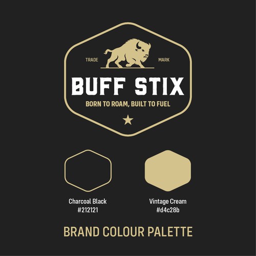 Buff Stix...Lean, Delicious, Buffalo Strong. Design by Studio 135+