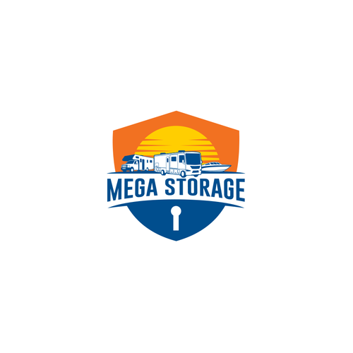 Mega Storage, a RV and boat storage facility needs a logo. Design by Raz4rt