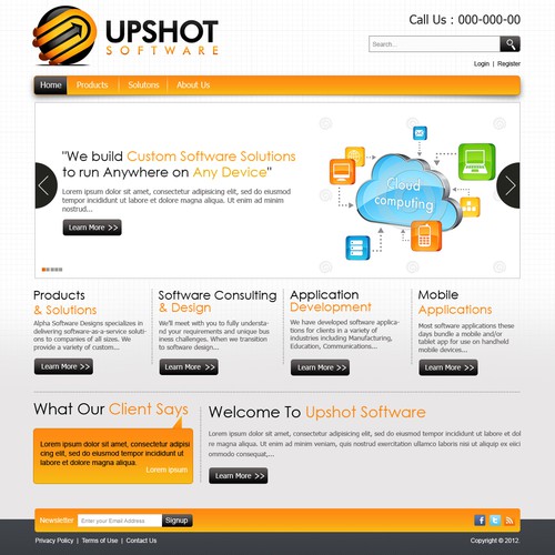 Help Upshot Software with a new website design Diseño de N-Company