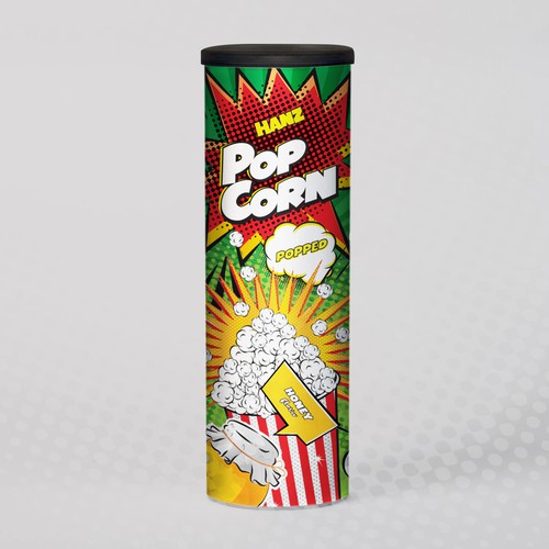 Premium Quality Popped Pop Corn Packaging Design réalisé par Dimario Moretti