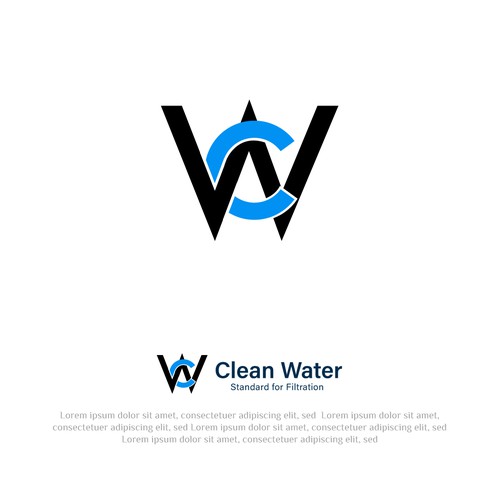 Simple Clean Logo for Water Filtration Company Design by Sidd-81