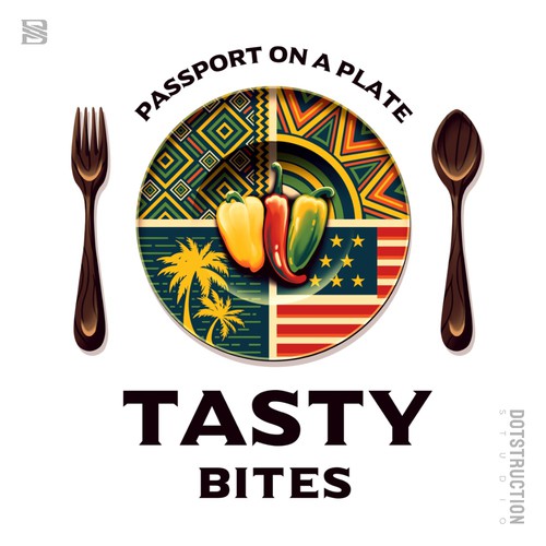 Design a Bold, Soulful Logo for Tasty Bites – Caribbean Meets Southern Comfort Design by Dotstruction Studio