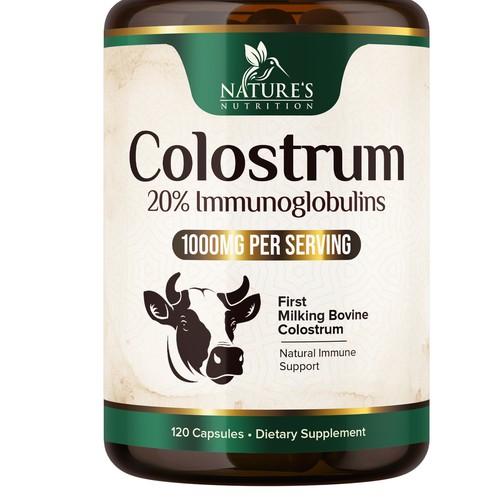 Powerful, Colostrum Design Needed for Nature's Nutrition Design by UnderTheSea™