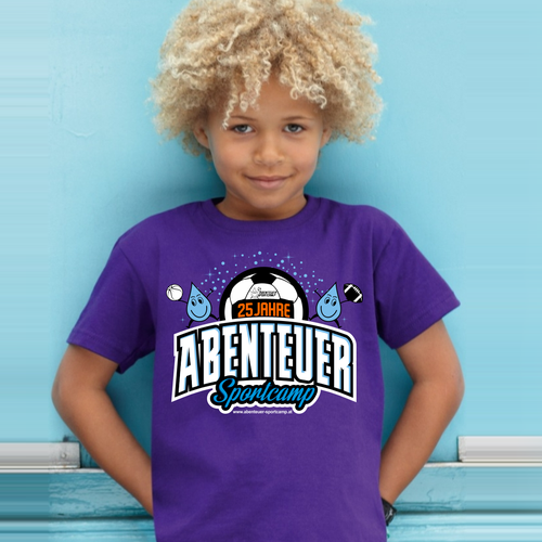 Create a cool summer sports camp shirt for 3000 kids (age 6-12) Design by iam_PaDe