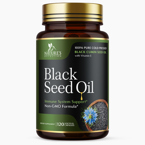 Natural Black Seed Oil Design Needed for Nature's Nutrition Design by Encephalon™