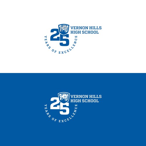 Logo for school's 25th year of excellence Design by Argim